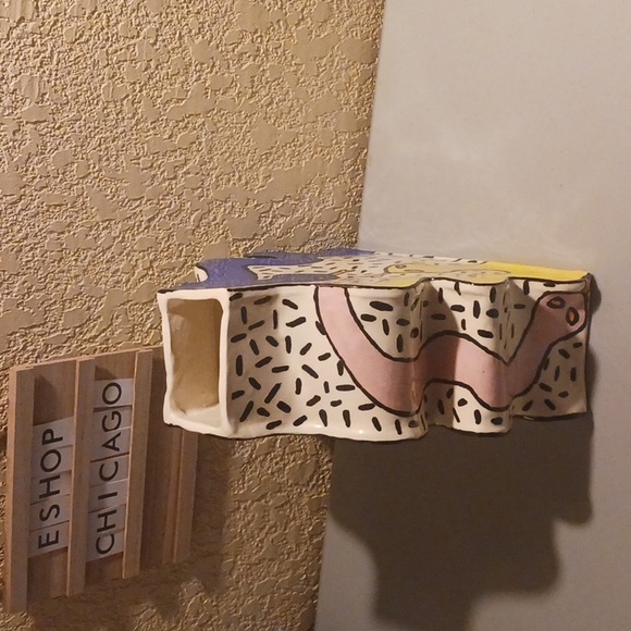 Snakes Ceramic Pottery Vase Art Hand Crafted Vintage #eshopchicago Snake Reptile - Picture 7 of 8